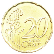 Монета 20 евроцентов 2002 года Монако (реверс)