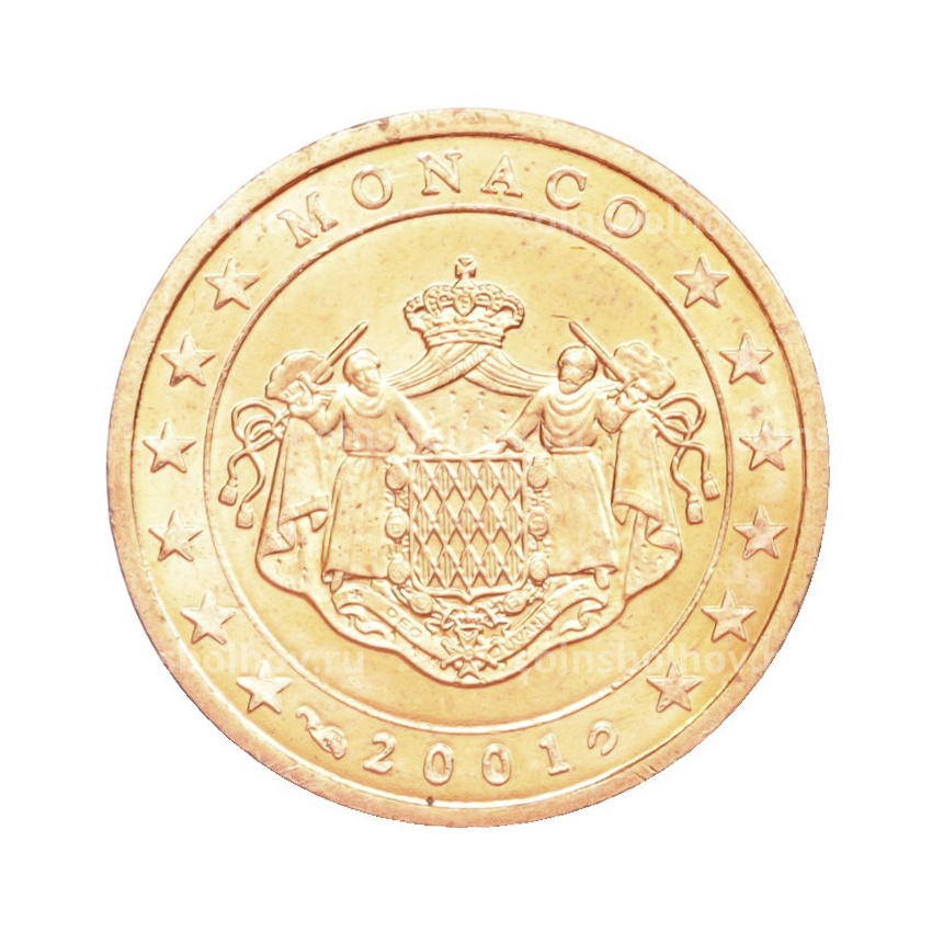 Монета 2 евроцента 2001 года Монако