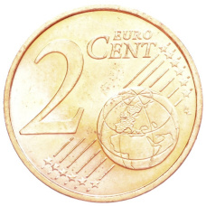 Монета 2 евроцента 2001 года Монако (реверс)