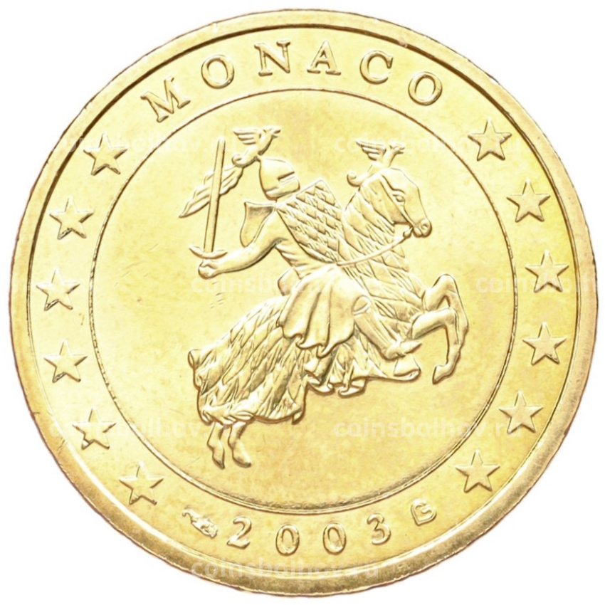 Монета 50 евроцентов 2003 года Монако