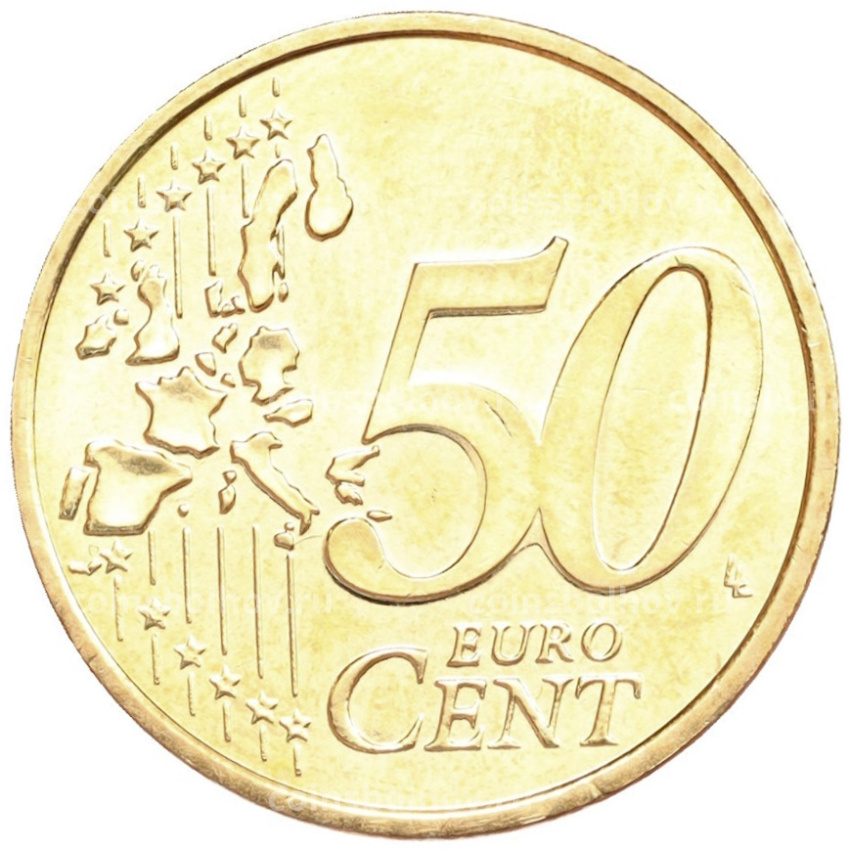 Монета 50 евроцентов 2002 года Монако (вид 2)