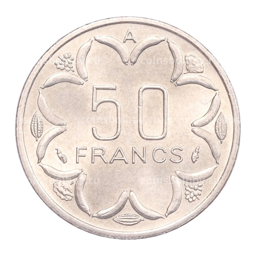 Монета 50 франков 1982 года Центральная Африка