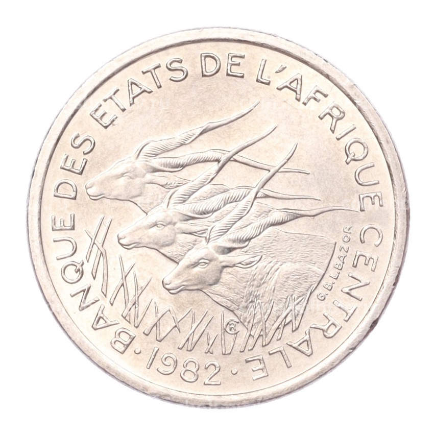 Монета 50 франков 1982 года Центральная Африка (вид 2)