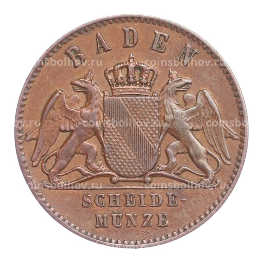 Монета 1 крейцер 1870 года Баден (вид 2)