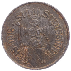 Монета 10 пфеннигов 1918 года Германия - Страсбург (нотгельд) (аверс)