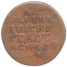 Монета 12 геллеров 1793 года Аахен (аверс)