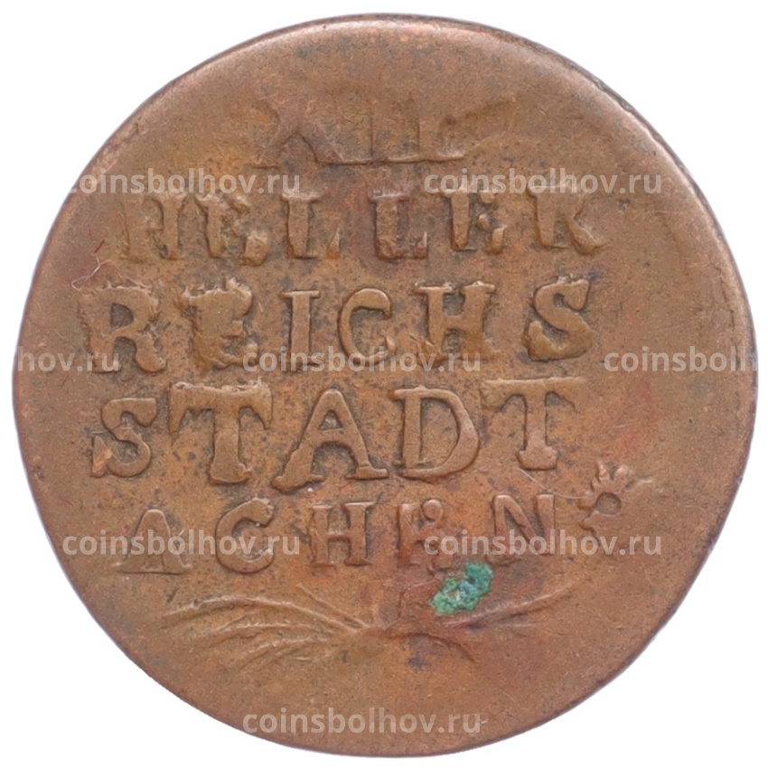 Монета 12 геллеров 1793 года Аахен