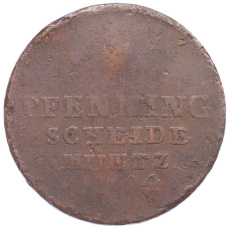 Монета 4 пфеннига 1794 года Брауншвейг-Люнебург (аверс)