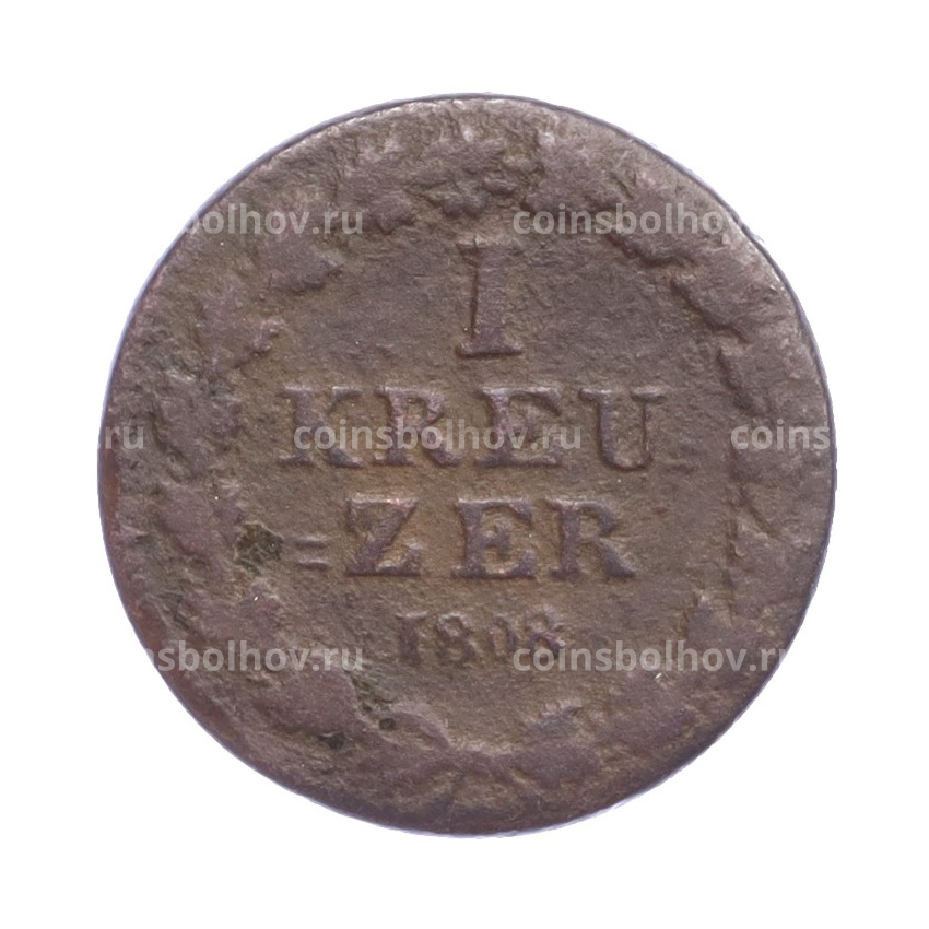 Монета 1 крейцер 1808 года Нассау