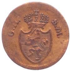 Монета 1 пфенниг 1819 года Гессен-Дармштадт (реверс)