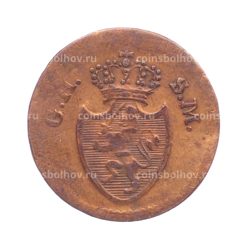 Монета 1 пфенниг 1819 года Гессен-Дармштадт (вид 2)