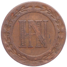 Монета 3 сантима 1810 года Вестфалия (реверс)