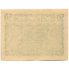 Банкнота 50 геллеров 1920 года Австрия — Тульнербах (нотгельд) (реверс)