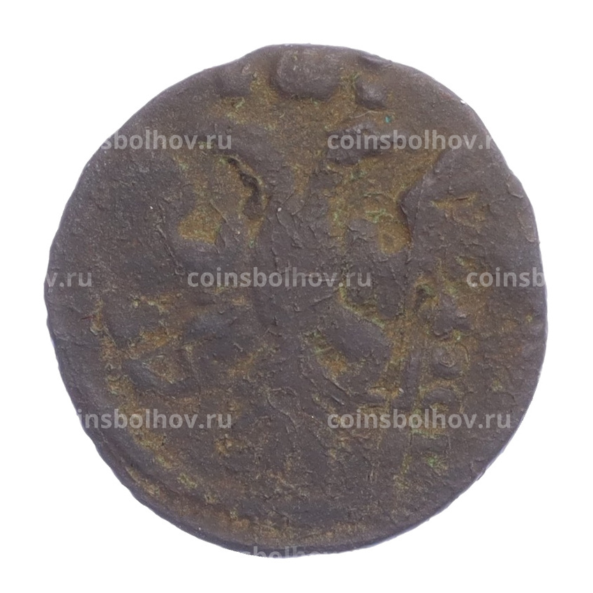 Монета Полушка 1735 года - Перечекан (вид 2)
