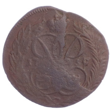 Монета Денга 1759 года (аверс)