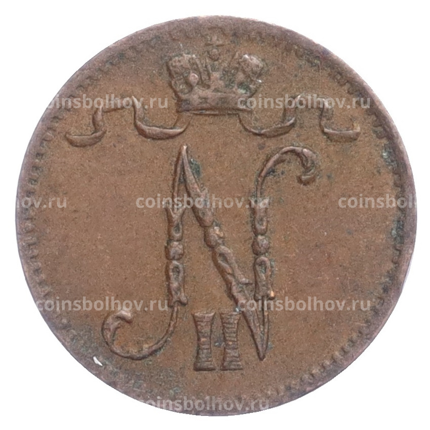 Монета 1 пенни 1916 года Русская Финляндия (вид 2)