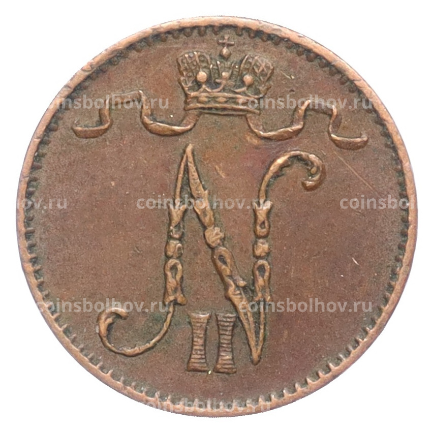 Монета 1 пенни 1911 года Русская Финляндия (вид 2)
