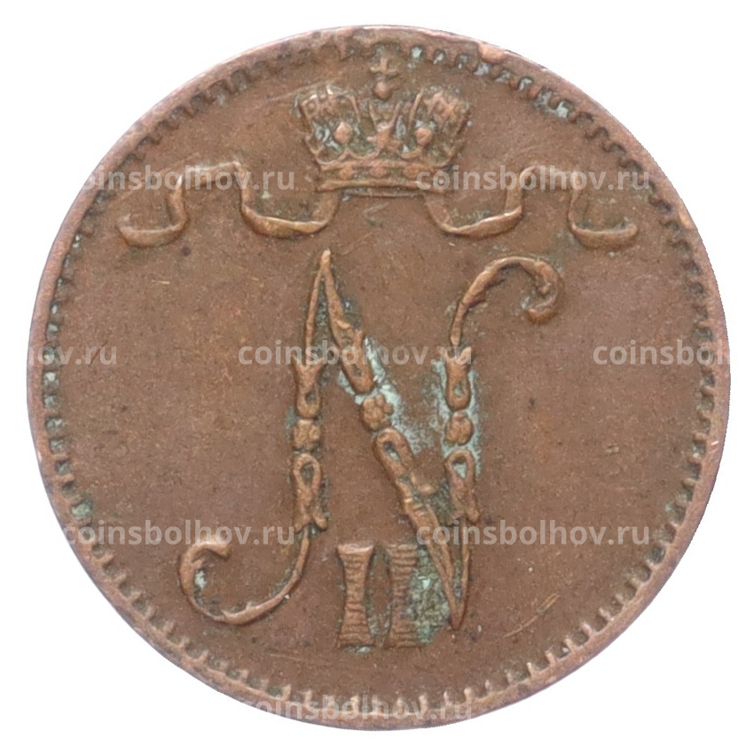 Монета 1 пенни 1911 года Русская Финляндия (вид 2)
