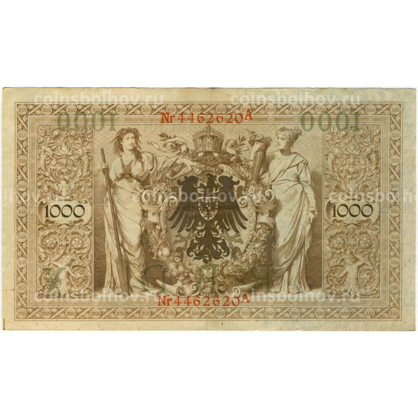 Банкнота 1000 марок 1910 года Германия (вид 2)