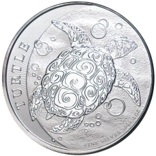 Монета 5 долларов 2015 года Ниуэ «Черепаха Бисса» (аверс)