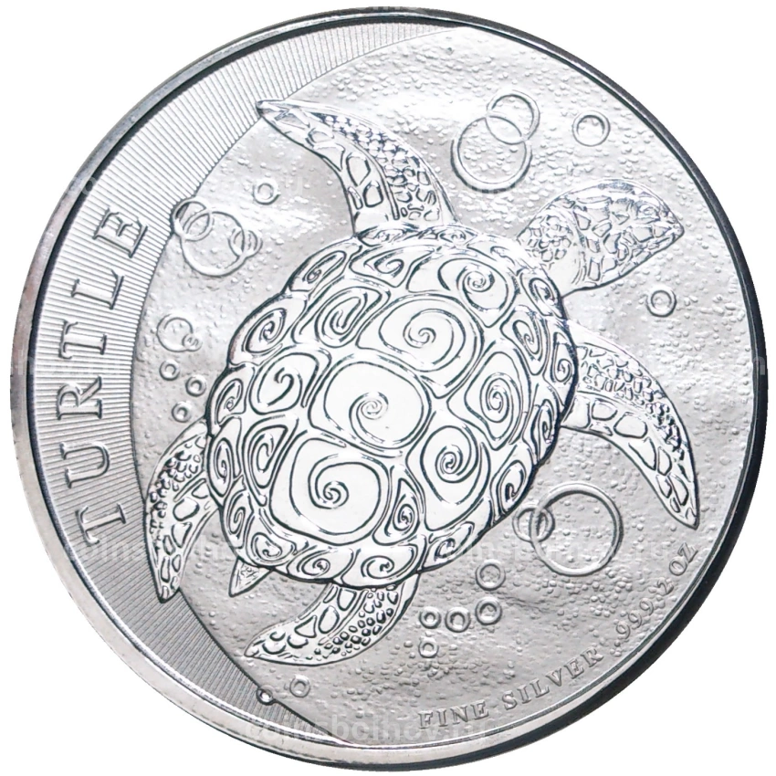 Монета 5 долларов 2015 года Ниуэ «Черепаха Бисса»