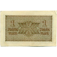 Банкнота 1 рейхсмарка 1939 года Германия (Для оккупированных территорий) (вид 2)