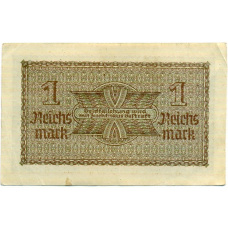 Банкнота 1 рейхсмарка 1939 года Германия (Для оккупированных территорий) (реверс)