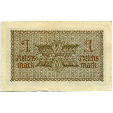 Банкнота 1 рейхсмарка 1939 года Германия (Для оккупированных территорий) (реверс)
