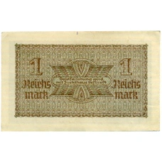 Банкнота 1 рейхсмарка 1939 года Германия (Для оккупированных территорий) (реверс)