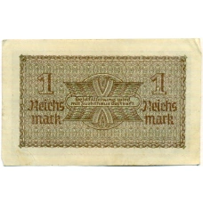 Банкнота 1 рейхсмарка 1939 года Германия (Для оккупированных территорий) (реверс)