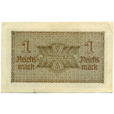 Банкнота 1 рейхсмарка 1939 года Германия (Для оккупированных территорий) (реверс)
