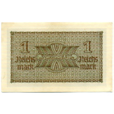 Банкнота 1 рейхсмарка 1939 года Германия (Для оккупированных территорий) (вид 2)