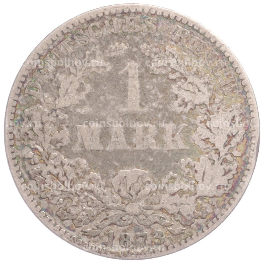 Монета 1 марка 1873 года D Германия