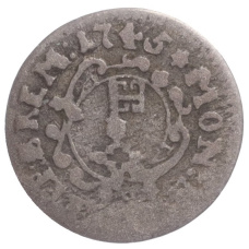 Монета 1 гротен 1745 года Бремен (аверс)