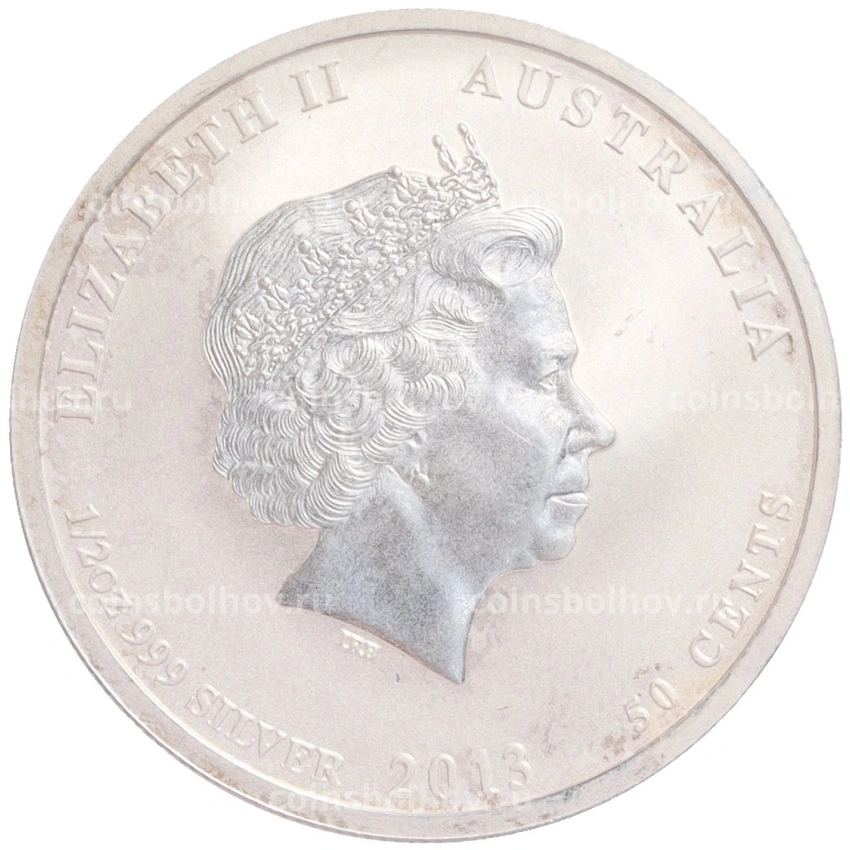 Монета 50 центов 2013 года Австралия «Австрало-американский мемориал Второй Мировой войны» (вид 2)