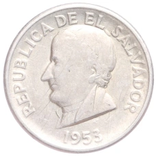 Монета 50 сентаво 1953 года Сальвадор (аверс)