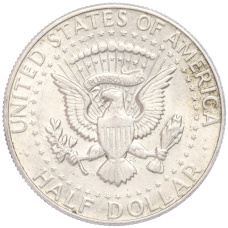 Монета 1/2 доллара (50 центов) 1967 года США (реверс)