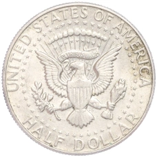 Монета 1/2 доллара (50 центов) 1967 года США (реверс)