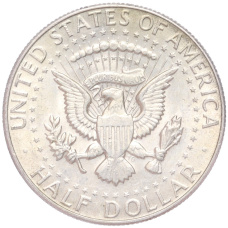 Монета 1/2 доллара (50 центов) 1967 года США (реверс)