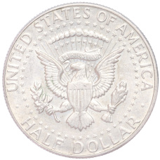 Монета 1/2 доллара (50 центов) 1967 года США (реверс)
