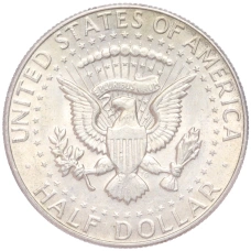 Монета 1/2 доллара (50 центов) 1968 года D США (реверс)