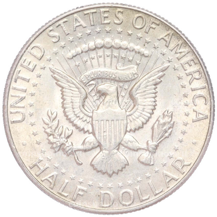 Монета 1/2 доллара (50 центов) 1968 года D США (вид 2)