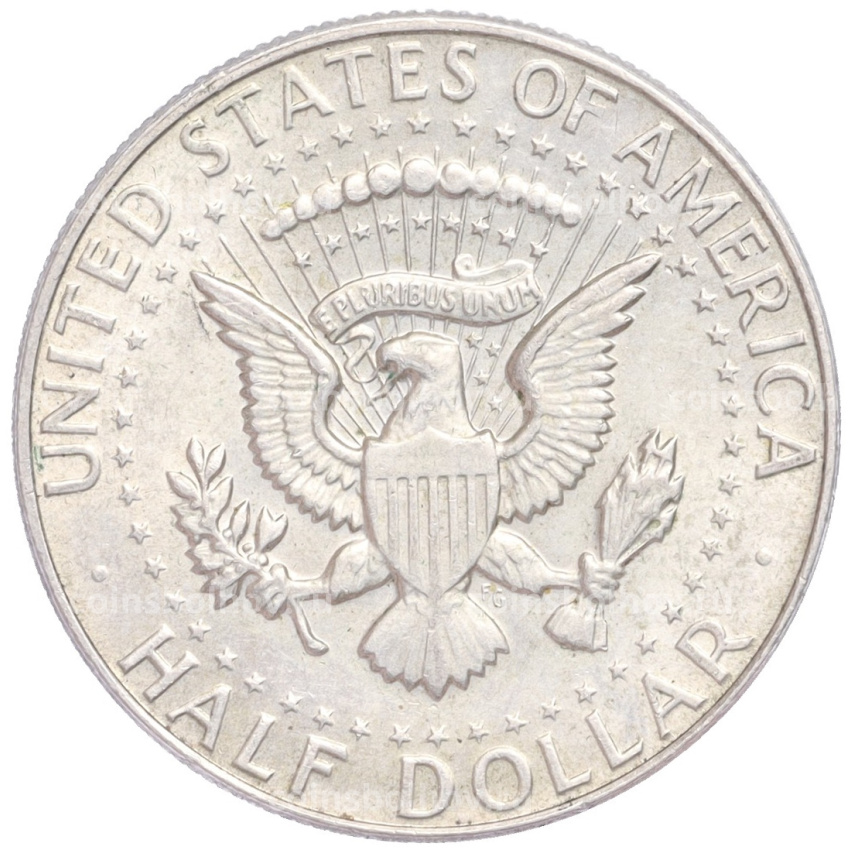 Монета 1/2 доллара (50 центов) 1968 года D США (вид 2)