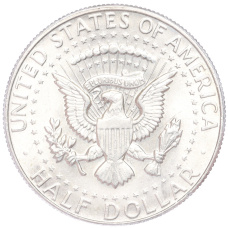 Монета 1/2 доллара (50 центов) 1967 года США (реверс)