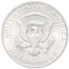 Монета 1/2 доллара (50 центов) 1967 года США (реверс)