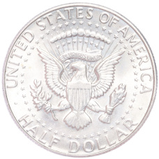 Монета 1/2 доллара (50 центов) 1967 года США (реверс)