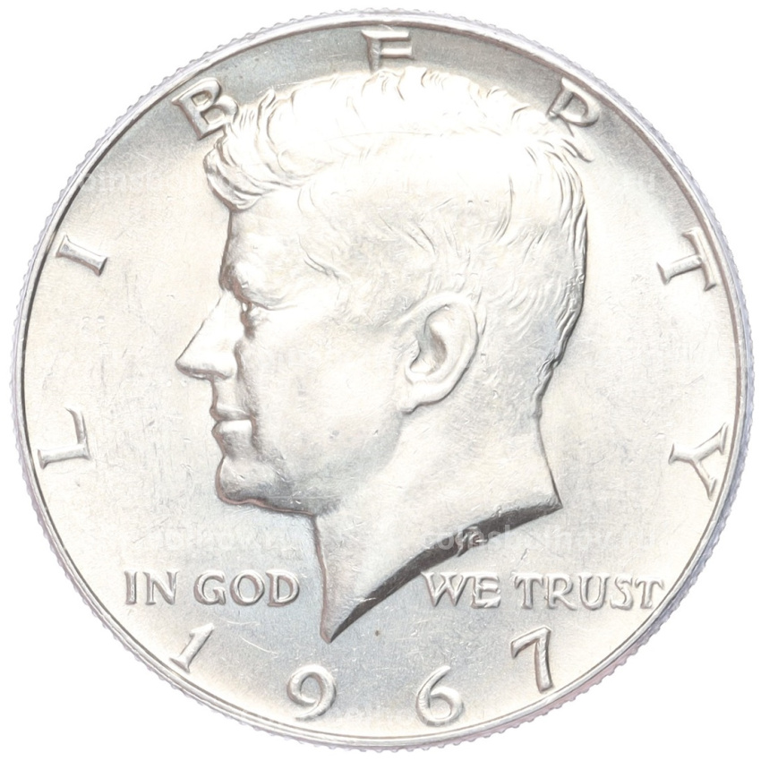 Монета 1/2 доллара (50 центов) 1967 года США