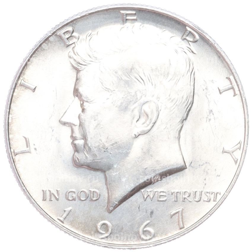 Монета 1/2 доллара (50 центов) 1967 года США