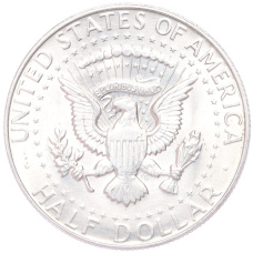 Монета 1/2 доллара (50 центов) 1967 года США (реверс)