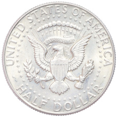 Монета 1/2 доллара (50 центов) 1967 года США (реверс)